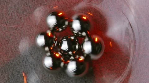 Seven iron balls Video stock 12721693