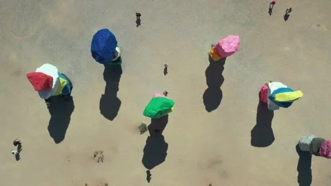 Seven Magic Mountains Video stock 159303607