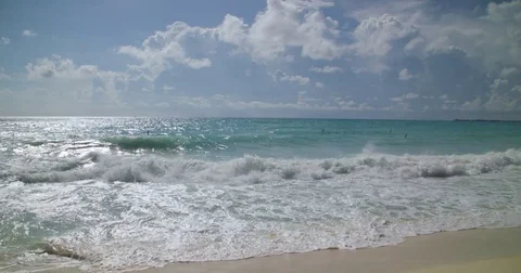 Seven Mile Beach Waves Stock Footage 80297425