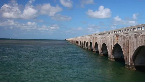 Seven Mile Bridge Video stock 79681273
