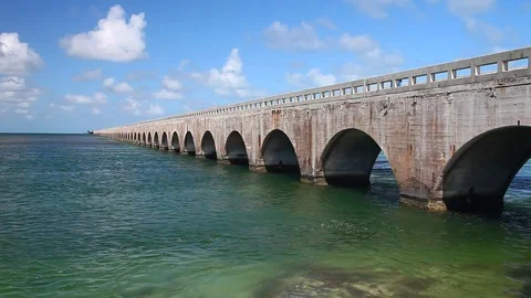 Seven Mile Bridge Stock Footage 79681352