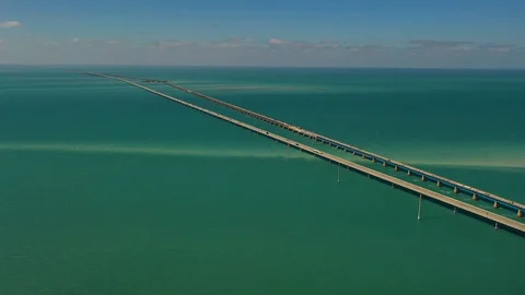 Seven Mile Bridge Stock Footage 124507916