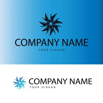 Seven pointed star with wings Stock Illustration
