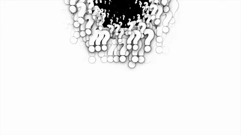 Seven Questions Marks Transitions Pack Stock Footage 122255859