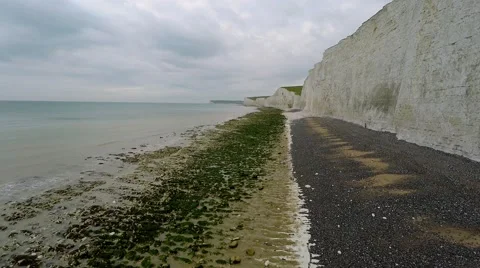 Seven Sisters cliffs 4K Stock Footage 50402722