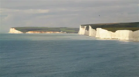 Seven Sisters Cliffs Stock Footage 32600294