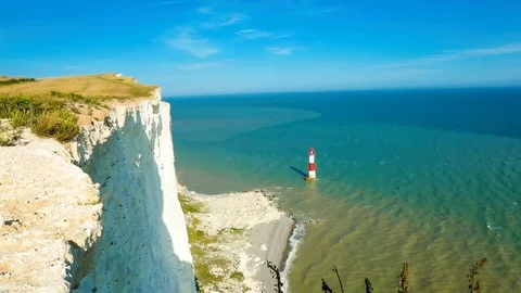 Seven sisters cliffs footage Vídeo Stock 79796795