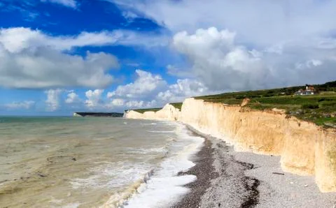 Seven Sisters Cliffs Stock Photos