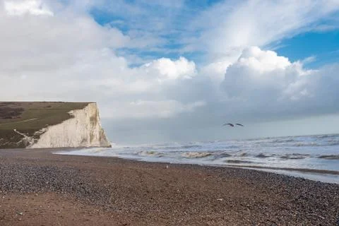 Seven sisters cliffs. Stock Photos