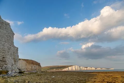 The Seven Sisters Cliffs Stock Photos