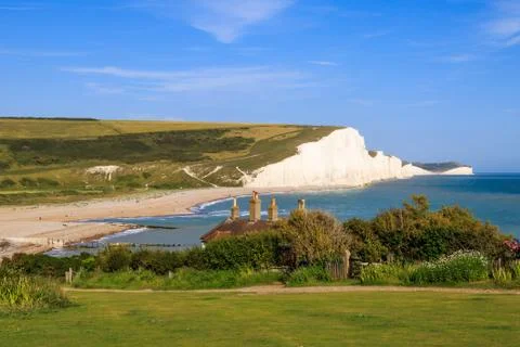 Seven Sisters Cliffs Stock Photos