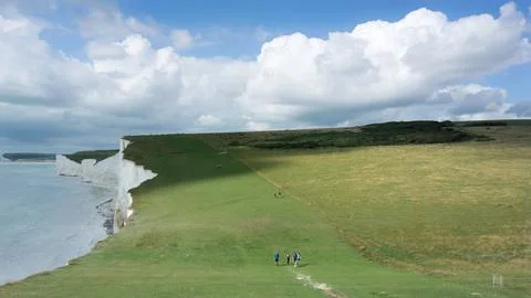 Seven Sisters Cliffs Stock Photos