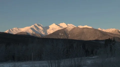 Seven sisters mountain in Canada  Video stock 76707098