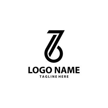 Seven six logo design vector Stock-Illustration
