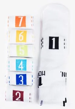 Seven socks Stock Photos