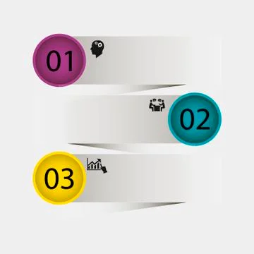 Seven-step infographic Stock Illustration