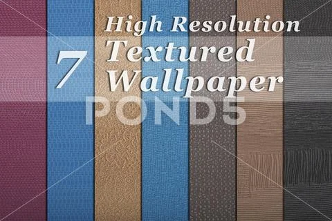 Seven Textured Wallpaper Ideal for Background PSD Template