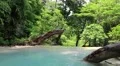 Seven-tiered Erawan Waterfall in Erawan National Park, western Thailand HD Footage