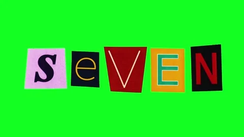 Seven Vibrant mixed media typography display collage styles featuring fonts and Stock Footage 343945552