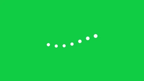 Seven white dots moving in a smooth wave loading animation Vidéo 348279835