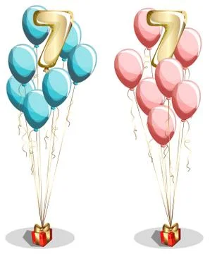 Seven years Stock Illustration