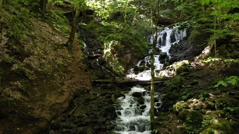 Sevenlakes Waterfall Stockbeeldmateriaal 152027927