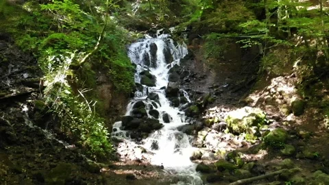 Sevenlakes Waterfall Stockbeeldmateriaal 152030067