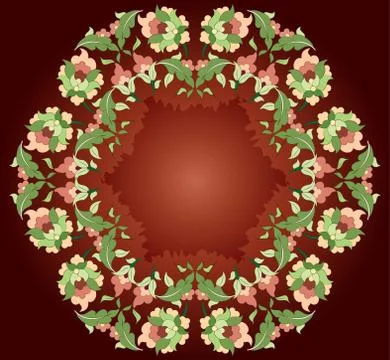 Seventeen series designed from the ottoman pattern Stock Illustration