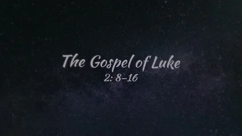 Seventh Christmas Lesson Text. Luke chapter 2 Stock Footage 140232157