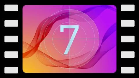 Seventh frame Stock Illustration