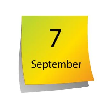 The seventh of September Stock Illustration