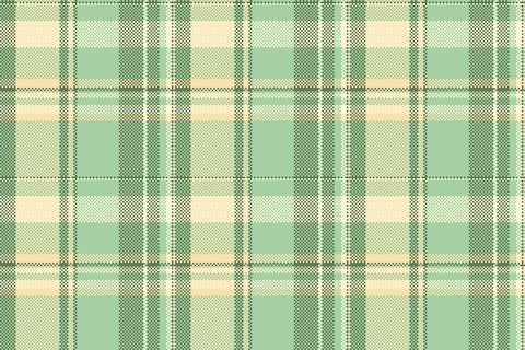 Seventies check seamless vector, heritage plaid fabric pattern. Wallpaper t.. Stock Illustration