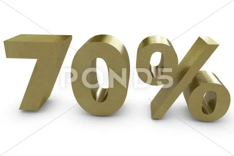 Seventy percent Stock Illustration