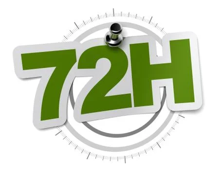 Seventy two hours shipping Stock-Illustration