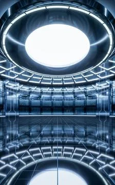 Sever racks and data center, big data and cloud computing concept, 3d rende.. Stock Illustration