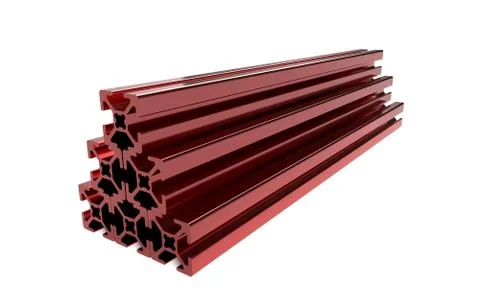 Several aluminum profile Stock Illustration