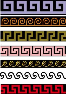 Several antique decor Illustrazione stock