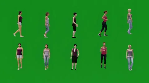 Several attractive and beautiful white sportswomen on summer vacation on green s Stock-Footage 236176953