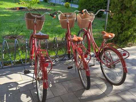 Several bicycles Stock Photos