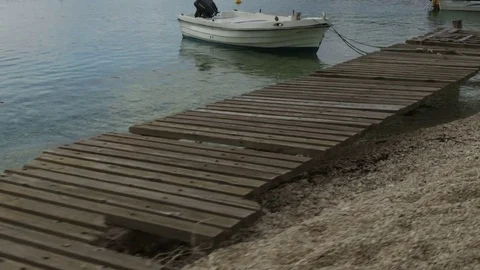 Several Boats in the Evening Stock Footage 71143260