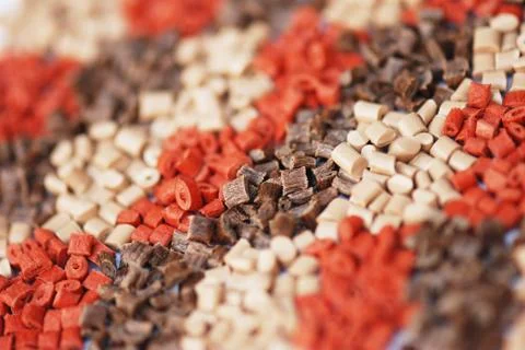 Several brown polymers Stock Photos