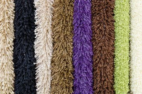 Several carpet samples 스톡 사진