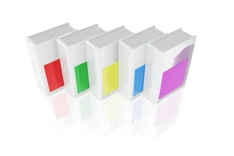 Several catalogs of different colors Stock Illustration