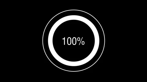 Several Circle loading bars - collection 1 Stock Footage 83418212