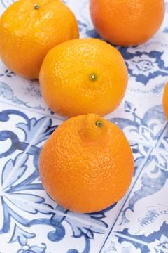 Several clementines Stock Photos