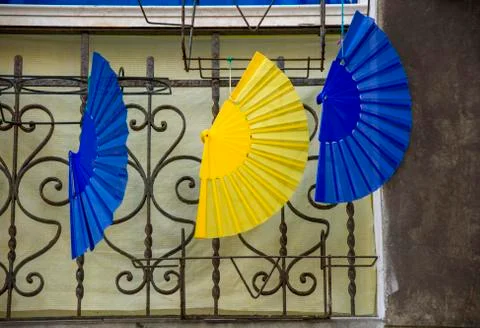 Several colours decorations Stock Photos