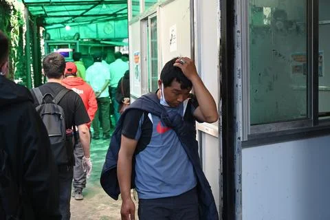 Several dead and missing after Himalayan avalanche hits Nepal base camp, Kathman Stock Photos