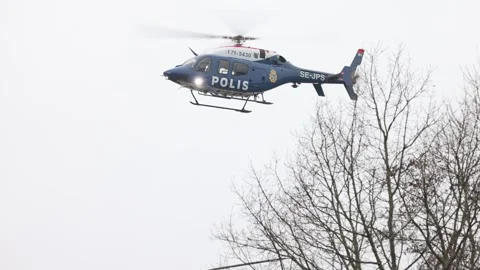 Several dead in central Sweden school shooting, Orebro, Sweden Stock Footage 302098567