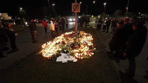 Several dead in central Sweden school shooting, Orebro, Sweden Stock Footage 302189523