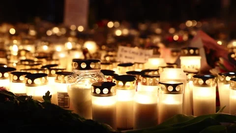 Several dead in central Sweden school shooting, Orebro, Sweden Stock Footage 302189535